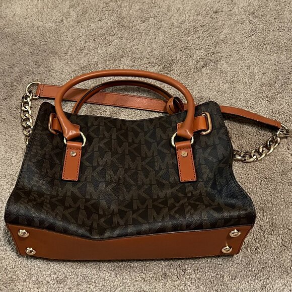 Michael Kors Brown Signature EW Hamilton Bag - Picture 6 of 9